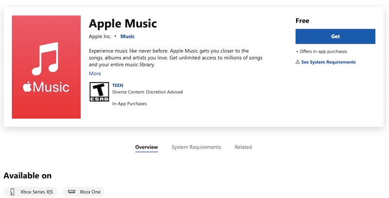 Apple music on on sale xbox one