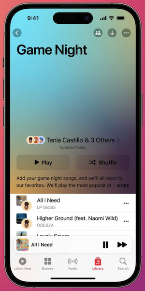 Apple Music Collaborative Playlist 