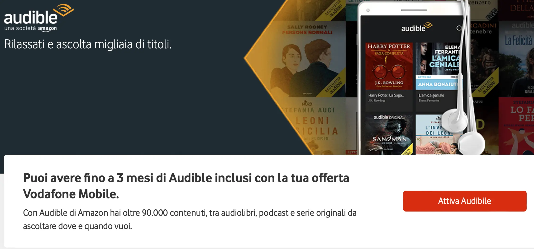  Audible 3 mesi gratis