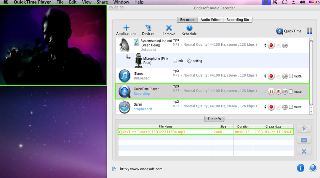 snagit mac record video with only output audio