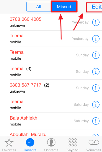 how to see deleted call history on iphone