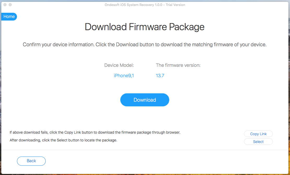 download firmware package