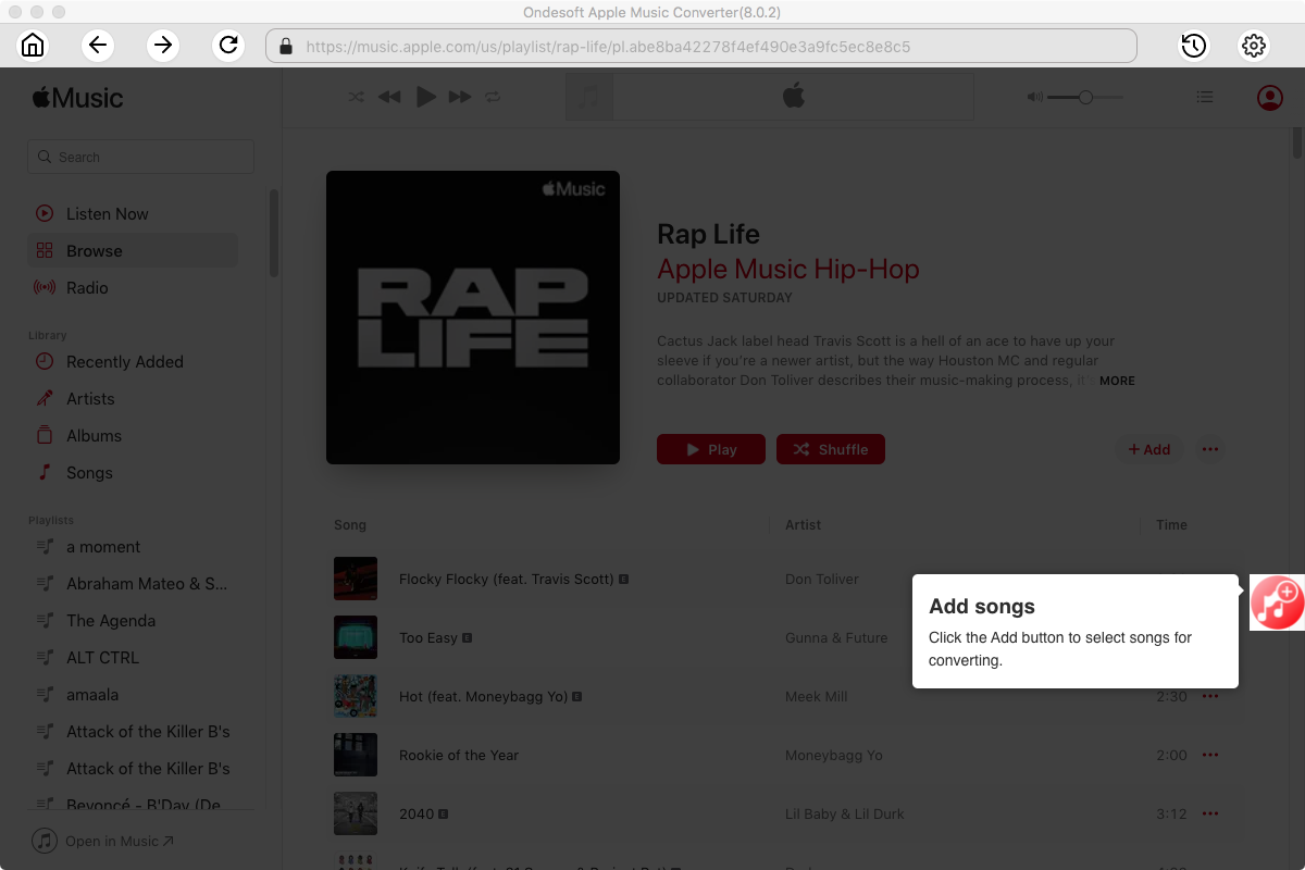 Apple Music Converter interface