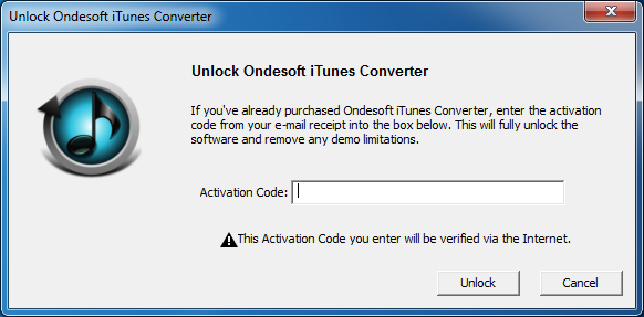 ondesoft itunes converter key already used