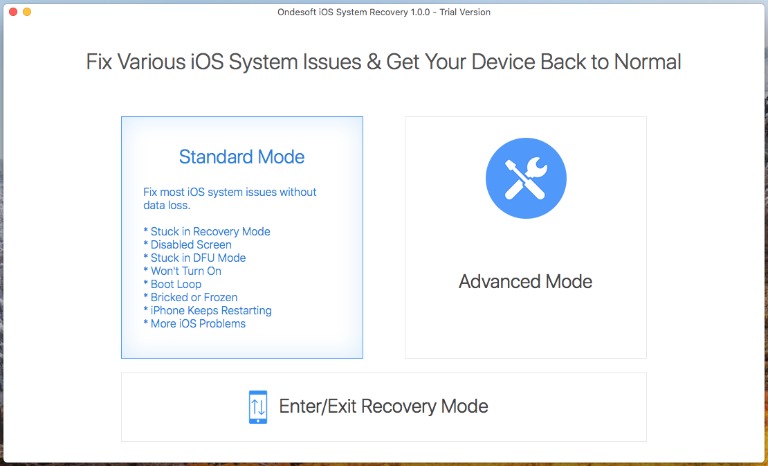 corrigir o problema do iOS