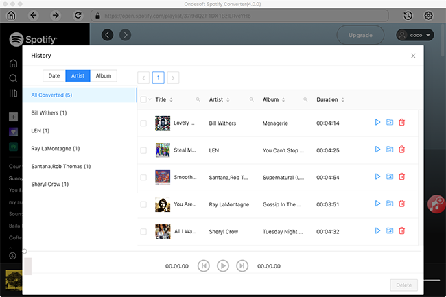 carregue Spotify para o Google Drive