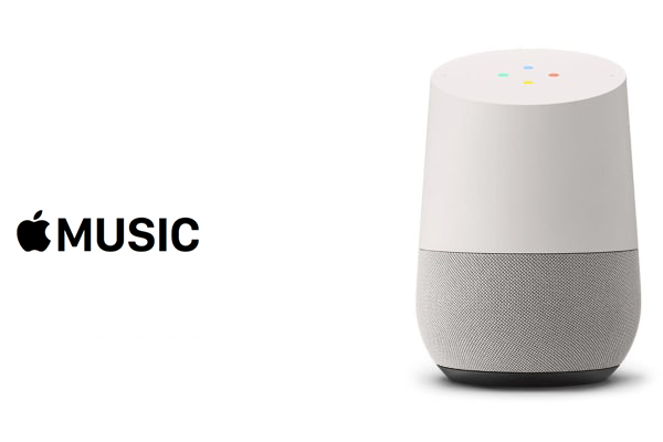 Google speaker sale apple music