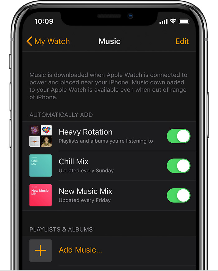 can you download spotify playlists to apple watch