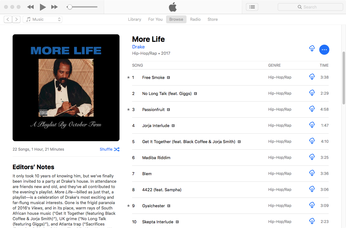 drake more life zip itunes