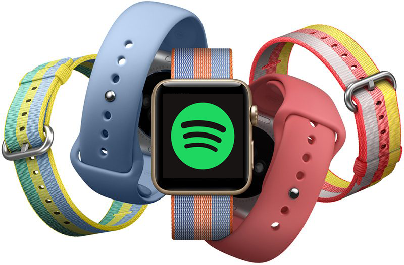 spotify download to apple watch not showing