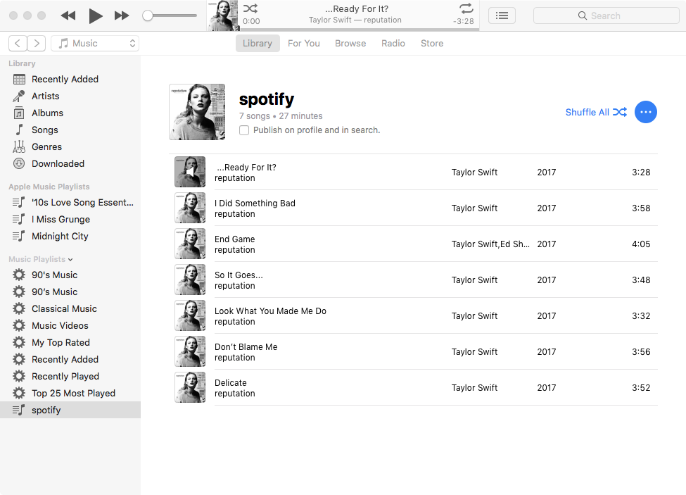 download spotify playlist to apple watch