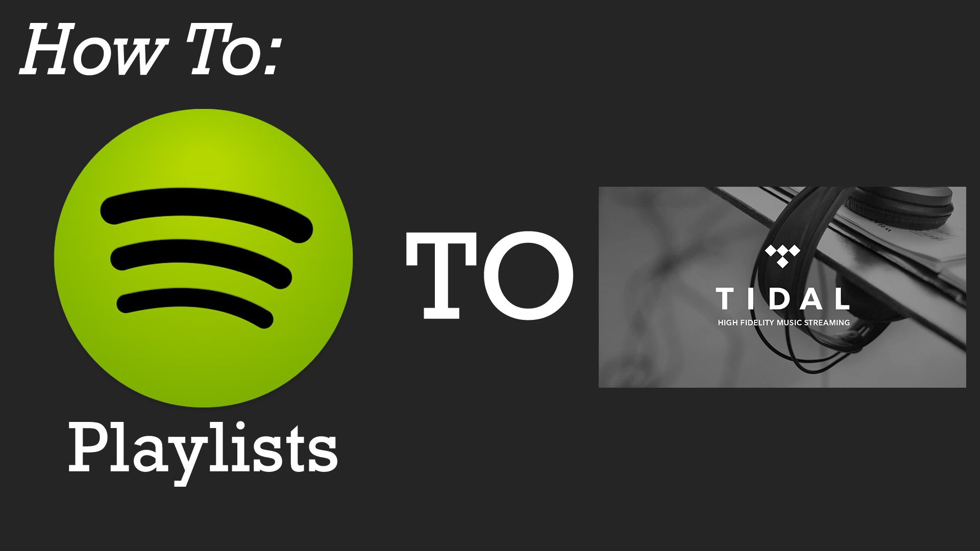 converter Spotify para Tidal