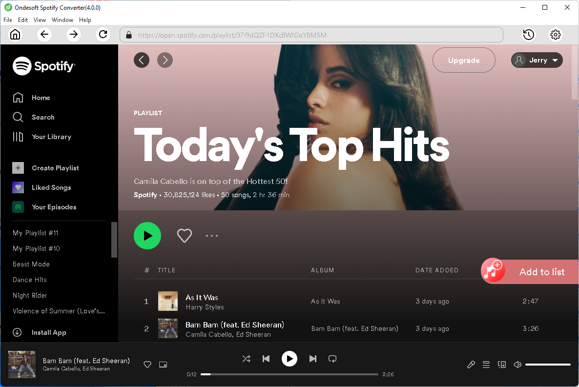 How to convert Spotify Music to MP3 with Ondesoft Spotify Converter on