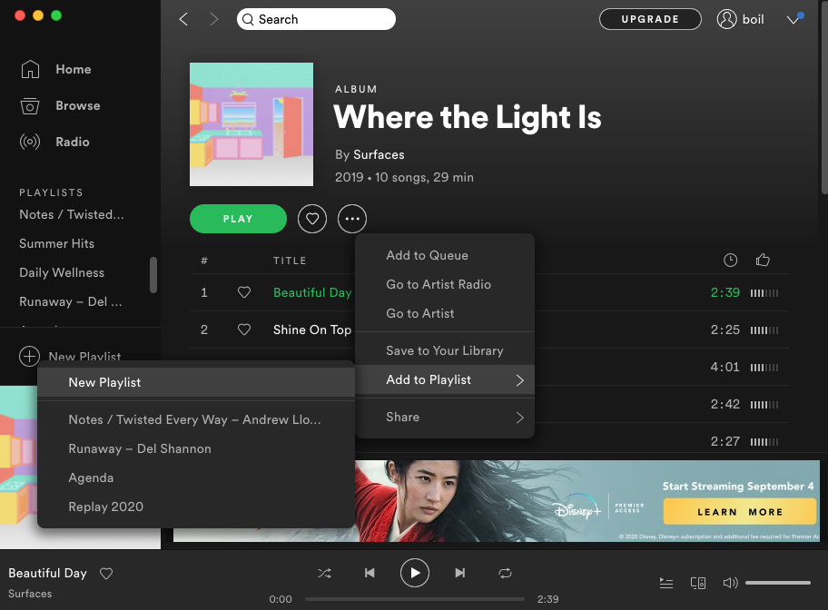 spotify desktop version mac