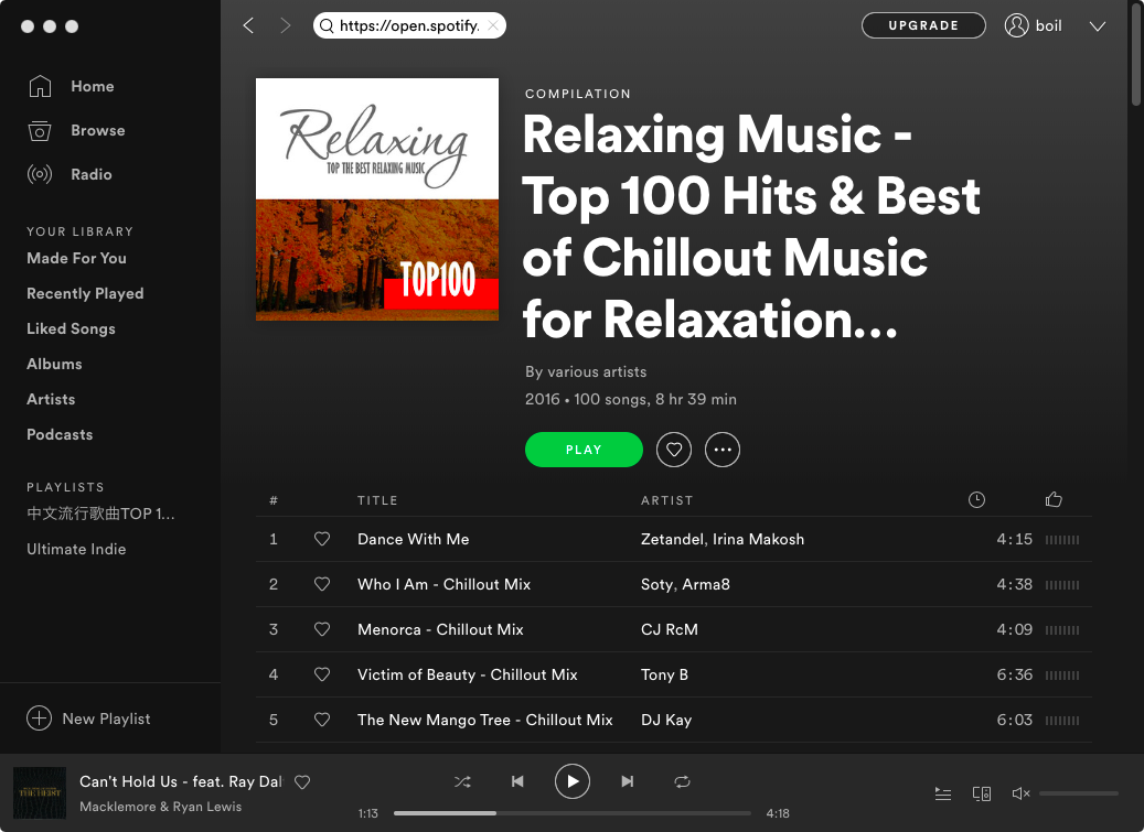 free-download-top-100-relaxing-songs-from-spotify