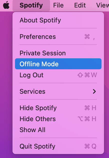 spotify offline mac