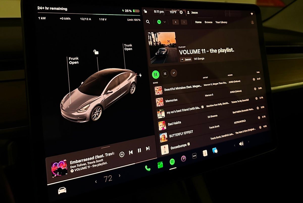 Connect Tesla to Spotify