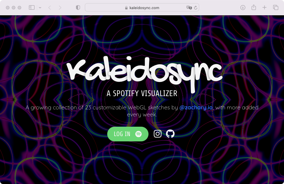 music visualizer mac spotify