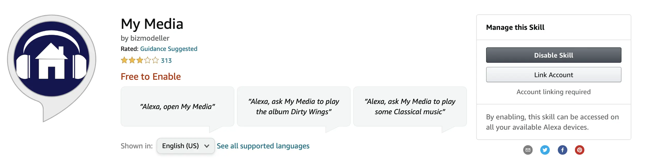 My Media for Alexa